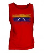 Venezuela Distressed Flag Mens Vest