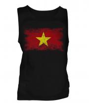 Vietnam Distressed Flag Mens Vest