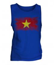 Vietnam Distressed Flag Mens Vest