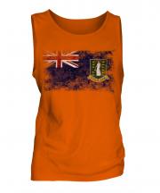 Uk Virgin Islands Distressed Flag Mens Vest