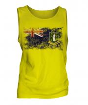 Uk Virgin Islands Distressed Flag Mens Vest
