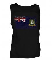 Uk Virgin Islands Distressed Flag Mens Vest