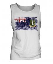 Uk Virgin Islands Distressed Flag Mens Vest