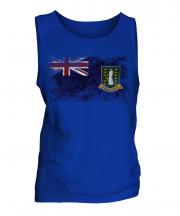 Uk Virgin Islands Distressed Flag Mens Vest