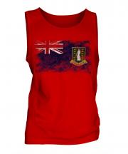 Uk Virgin Islands Distressed Flag Mens Vest