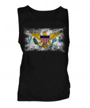 Us Virgin Islands Distressed Flag Mens Vest