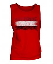 Yemen Distressed Flag Mens Vest