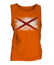 Alabama State Distressed Flag Mens Vest