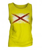 Alaska State Distressed Flag Mens Vest