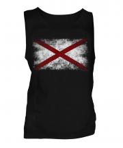Alaska State Distressed Flag Mens Vest