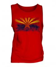 Arizona State Distressed Flag Mens Vest