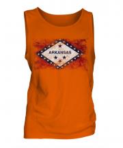 Arkansas State Distressed Flag Mens Vest