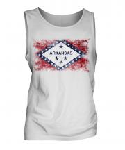 Arkansas State Distressed Flag Mens Vest