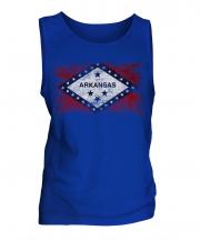 Arkansas State Distressed Flag Mens Vest