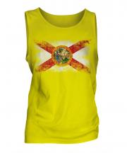 Florida State Distressed Flag Mens Vest