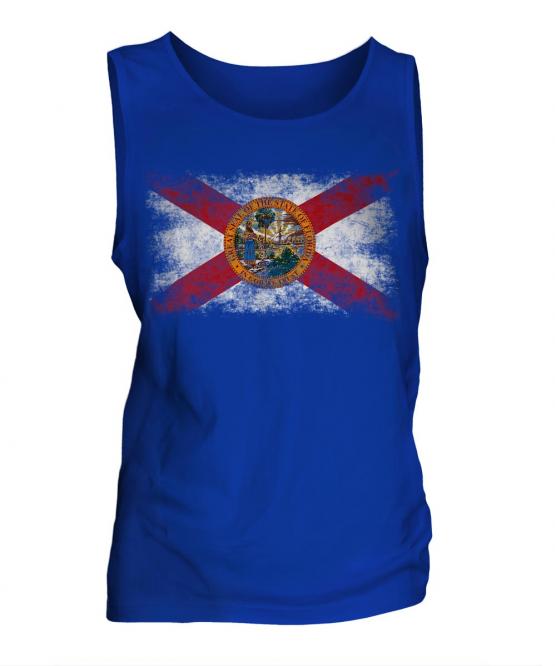 Florida State Distressed Flag Mens Vest