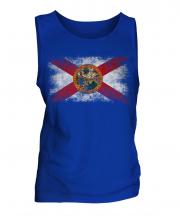 Florida State Distressed Flag Mens Vest