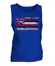 Hawaii State Distressed Flag Mens Vest