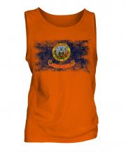 Idaho State Distressed Flag Mens Vest