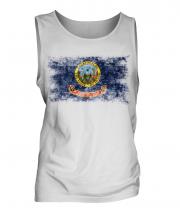 Idaho State Distressed Flag Mens Vest