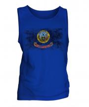 Idaho State Distressed Flag Mens Vest