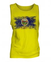 Kansas State Distressed Flag Mens Vest