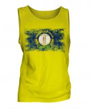 Kentucky State Distressed Flag Mens Vest