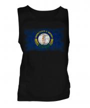 Kentucky State Distressed Flag Mens Vest