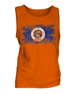 Minnesota State Distressed Flag Mens Vest