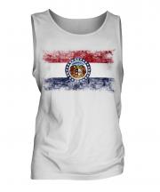 Missouri State Distressed Flag Mens Vest