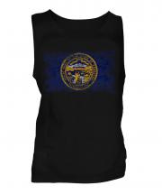 Nebraska State Distressed Flag Mens Vest
