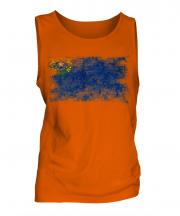Nevada State Distressed Flag Mens Vest