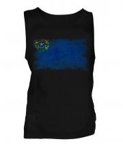 Nevada State Distressed Flag Mens Vest
