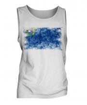 Nevada State Distressed Flag Mens Vest