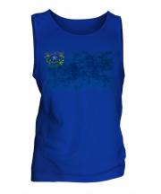 Nevada State Distressed Flag Mens Vest
