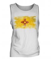 New Mexico State Distressed Flag Mens Vest