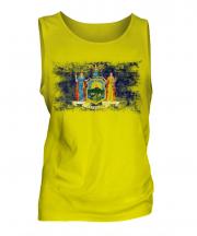 New York State Distressed Flag Mens Vest