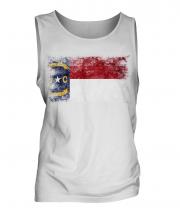 North Carolina State Distressed Flag Mens Vest