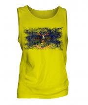 North Dakota State Distressed Flag Mens Vest