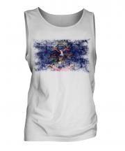 North Dakota State Distressed Flag Mens Vest