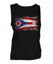 Ohio State Distressed Flag Mens Vest