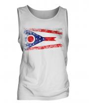 Ohio State Distressed Flag Mens Vest