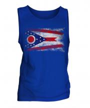 Ohio State Distressed Flag Mens Vest