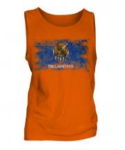 Oklahoma State Distressed Flag Mens Vest
