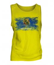 Oklahoma State Distressed Flag Mens Vest