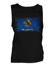 Oklahoma State Distressed Flag Mens Vest