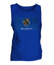 Oklahoma State Distressed Flag Mens Vest