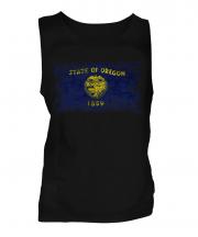 Oregon State Distressed Flag Mens Vest