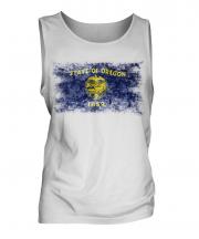 Oregon State Distressed Flag Mens Vest