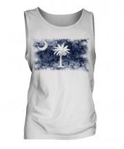 South Carolina State Distressed Flag Mens Vest